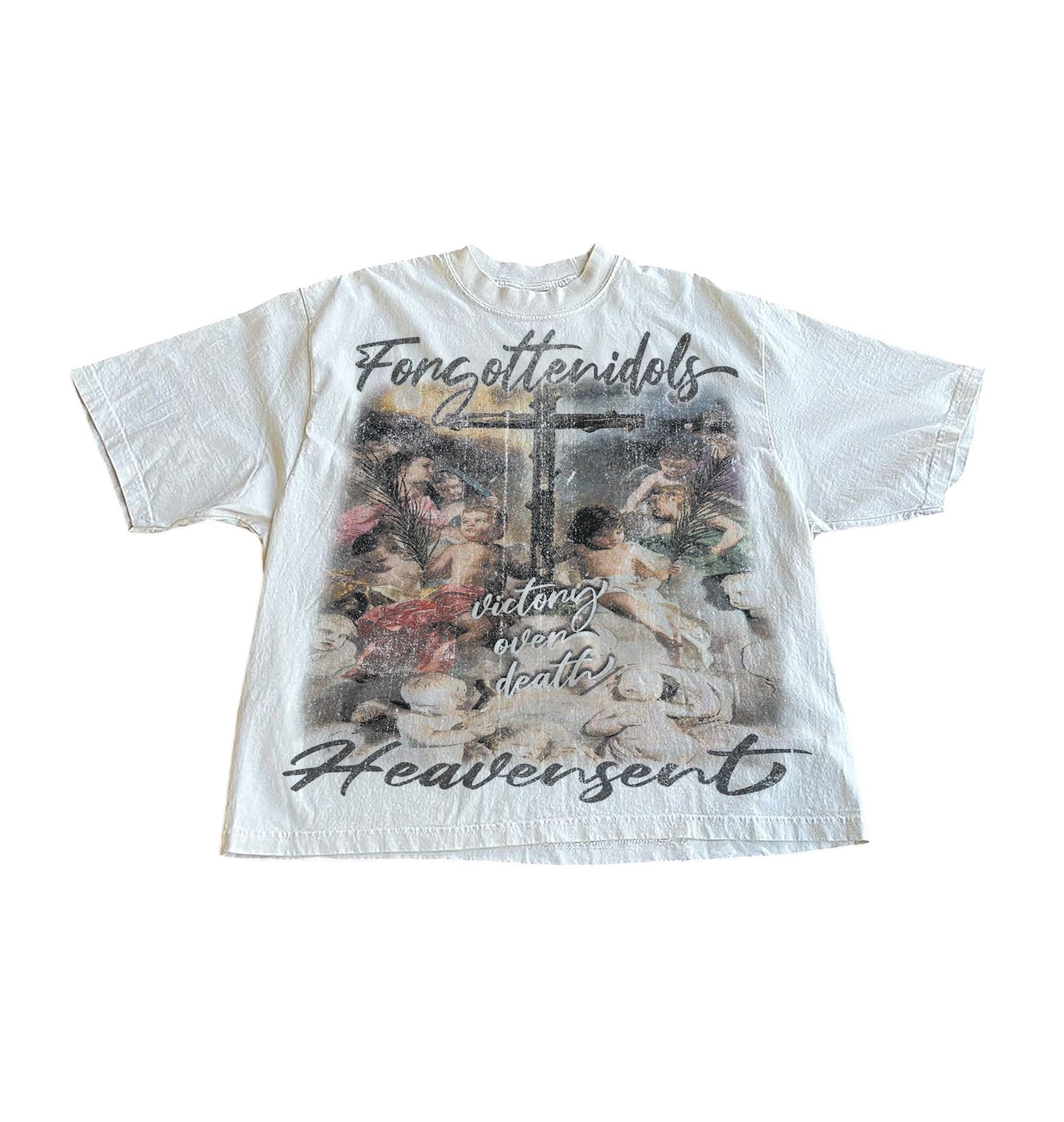 "FORGOTTEN IDOL HEAVEN SENT"(WHITE TEE)