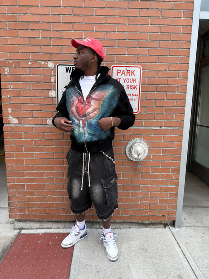 “FORGOTTEN HEART”(ZIP UP Hoodie)