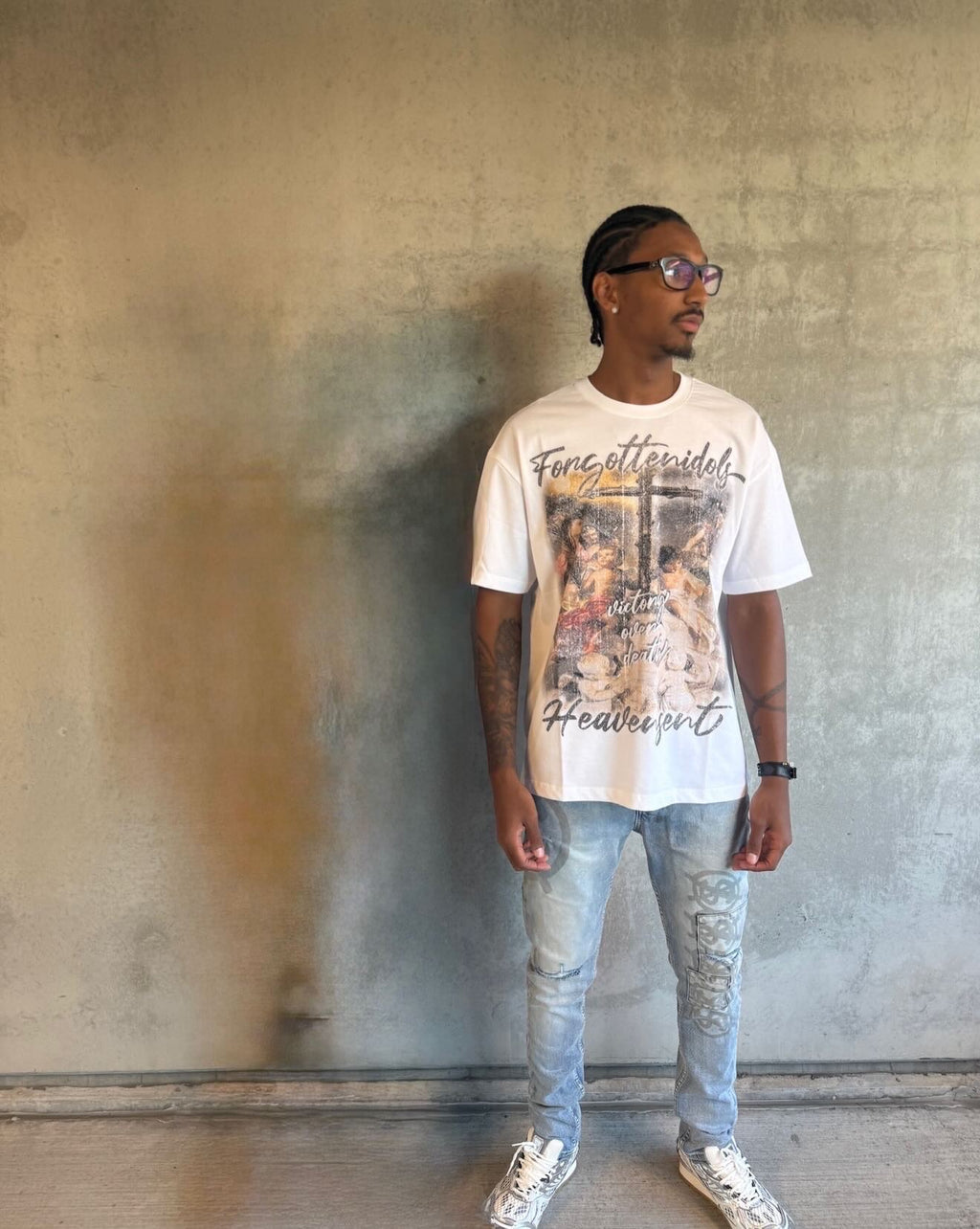 HEAVEN SENT TEE  [WHITE]