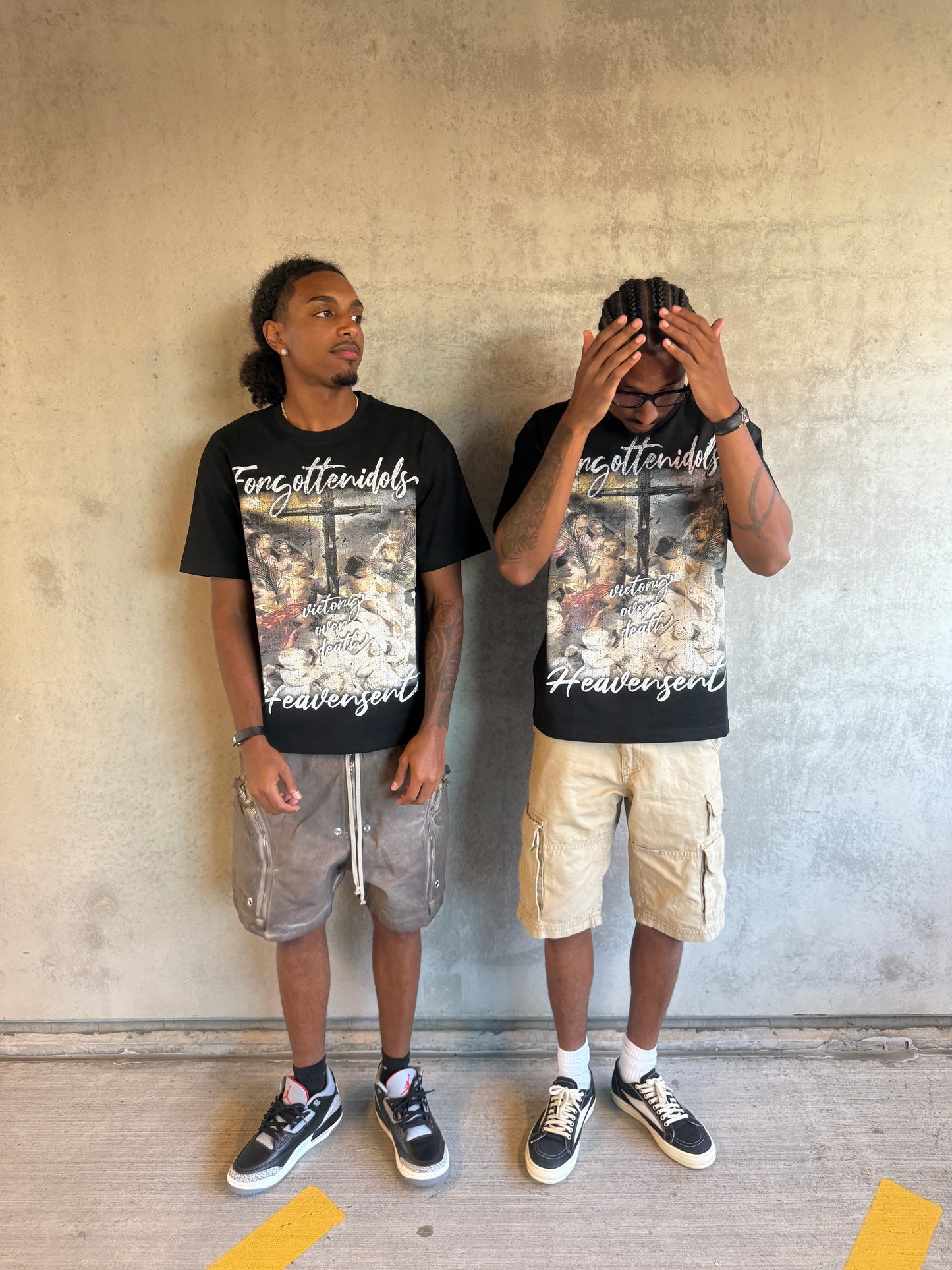 "FORGOTTEN IDOLS HEAVEN SENT"(BLACK TEE)