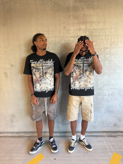 "FORGOTTEN IDOLS HEAVEN SENT"(BLACK TEE)