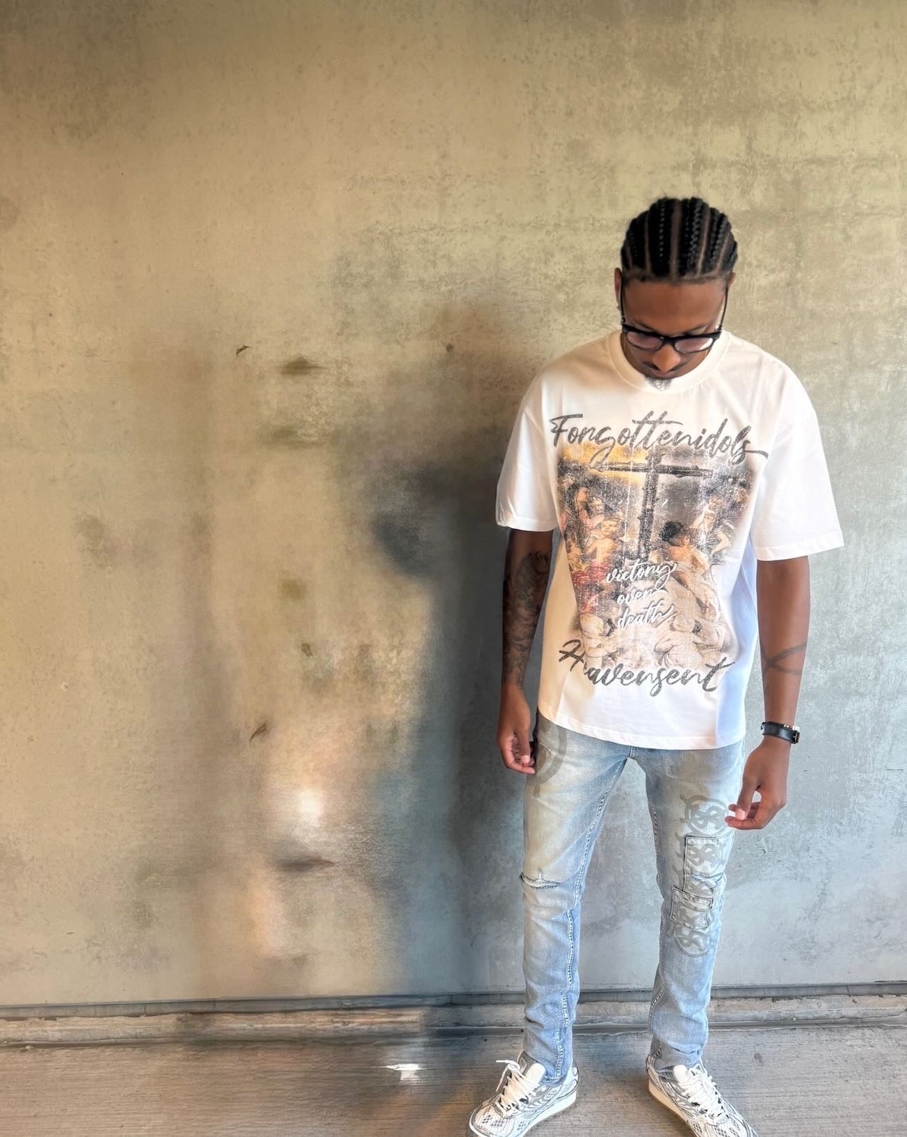 "FORGOTTEN IDOL HEAVEN SENT"(WHITE TEE)