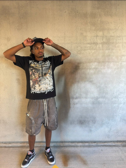 HEAVEN SENT TEE  [BLACK]