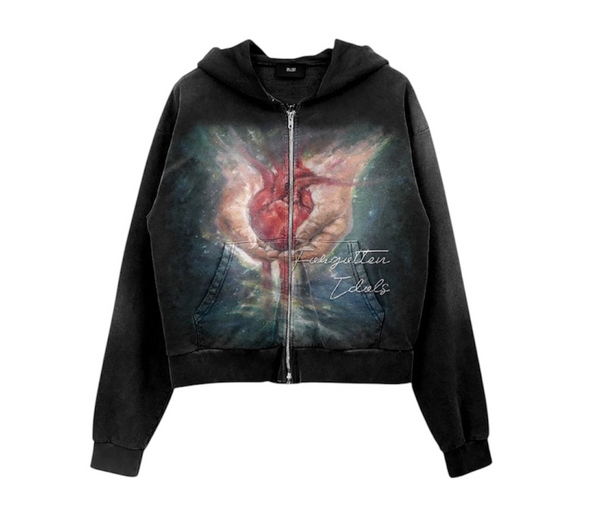 “FORGOTTEN HEART”(ZIP UP Hoodie)