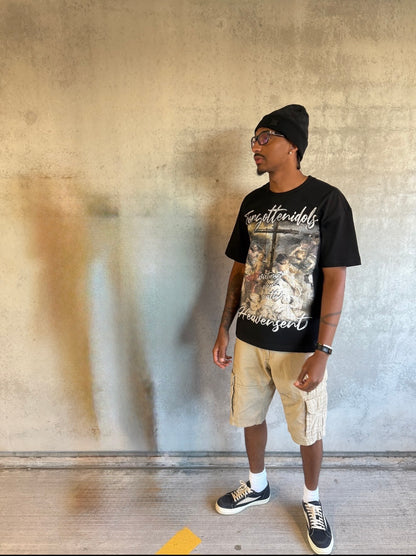 HEAVEN SENT TEE  [BLACK]